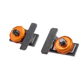 Tether Tools - Tech Clamps for AeroTrac Workstation, 2-Pack - Black and Orange