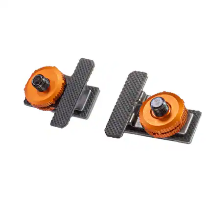 Front. Tether Tools - Tether Tools Tech Clamps for AeroTrac Workstation, 2-Pack - Black and Orange.
