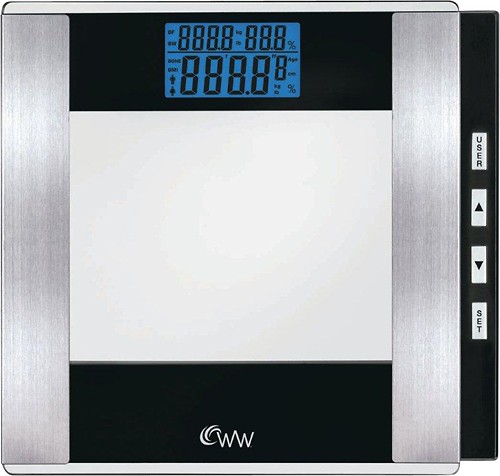 Conair Weight Watchers Painted Glass Scale w/XL Display Silver WW510Z -  Best Buy