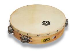 Latin Percussion - CP Double Row Head Tambourine Steel, 10"