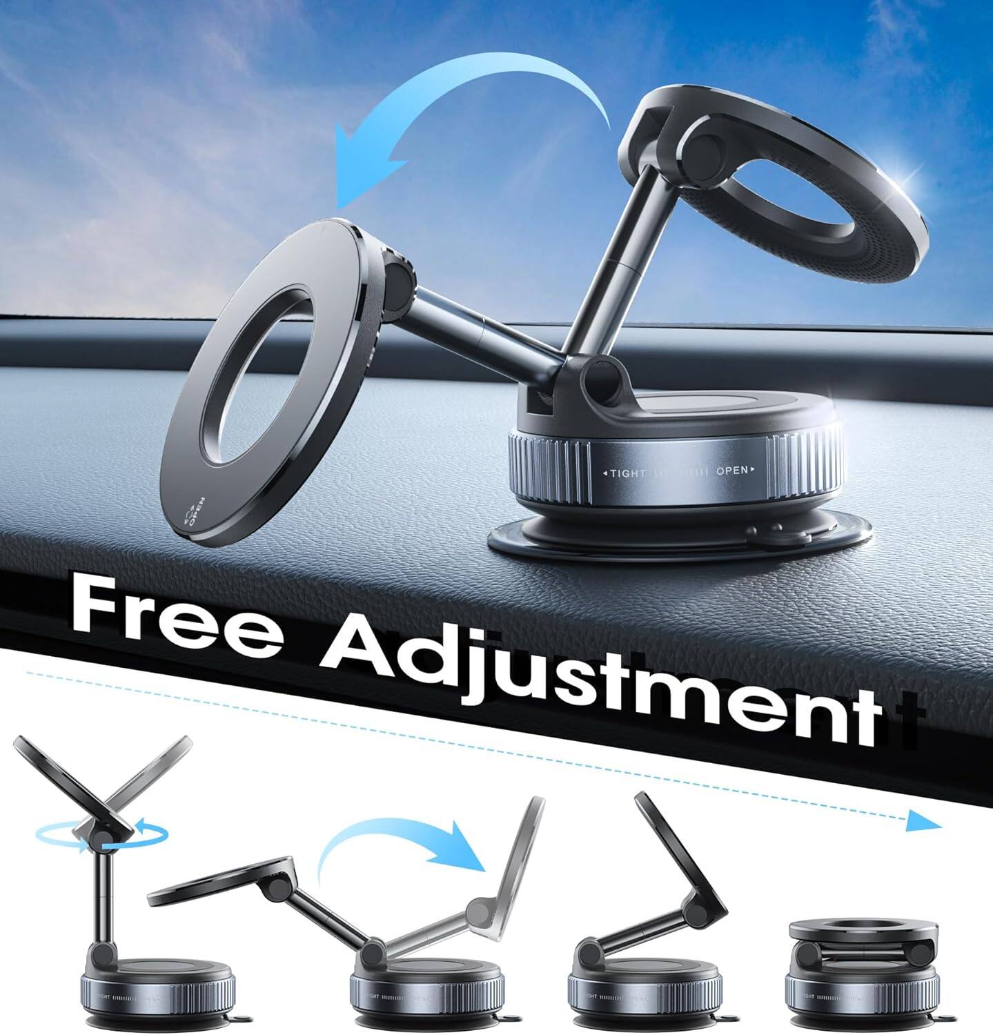 TIGHT OPEN  
Free Adjustment