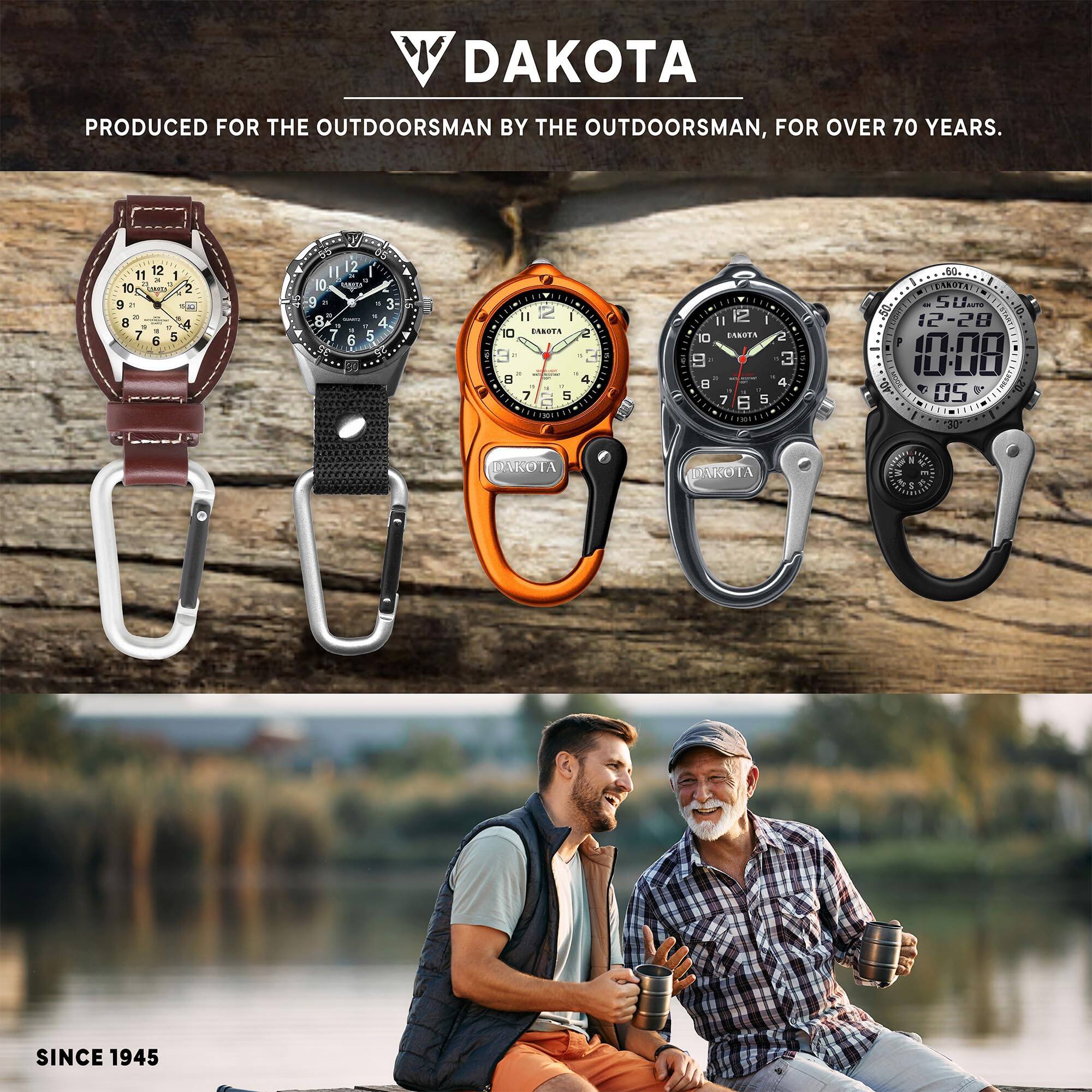 ビッグウォッチ(MK77 Dakota Multitool Clip Watch for Men–|100ft Water Resistant Clip On