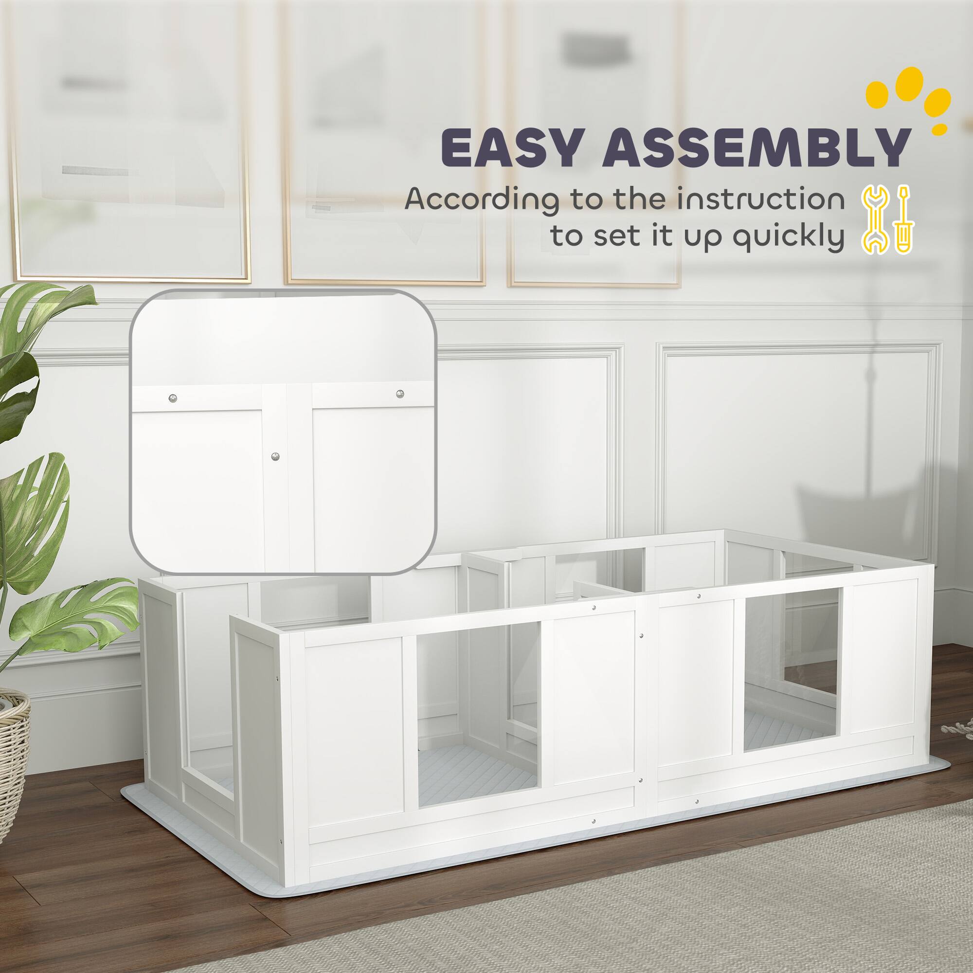 EASY ASSEMBLY  
According to the instruction to set it up quickly