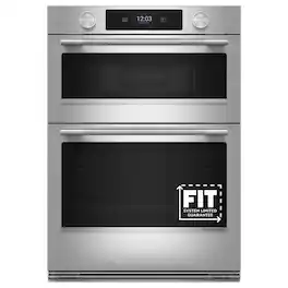 KitchenAid - 30" Smart Built-In Electric Double Wall Combination with Microwave and Assisted Cooking Modes - Stainless Steel
