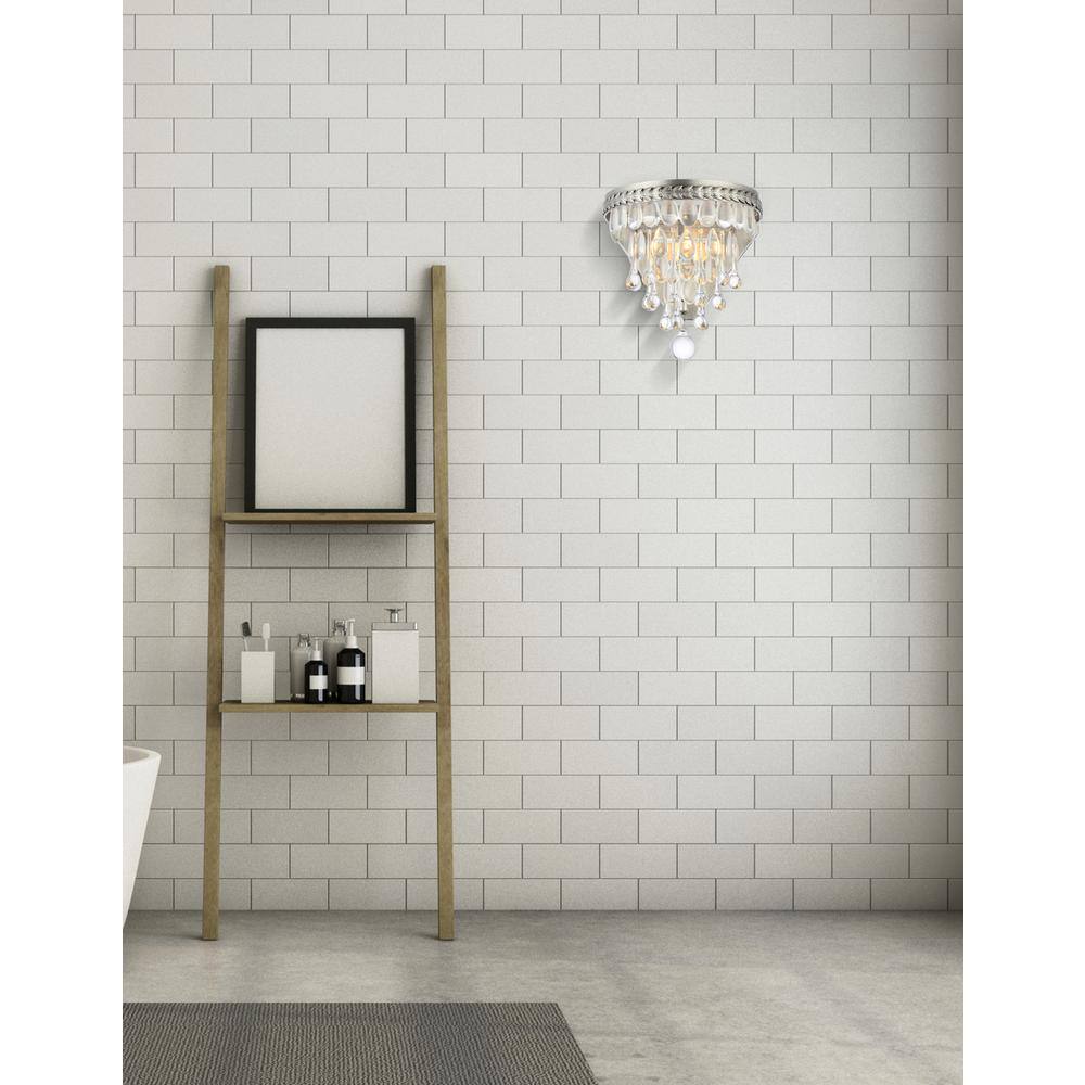 Angle. Urban Classic - Nordic 1 light antique silver Wall Sconce Clear Royal Cut Crystal - Antique Silver.