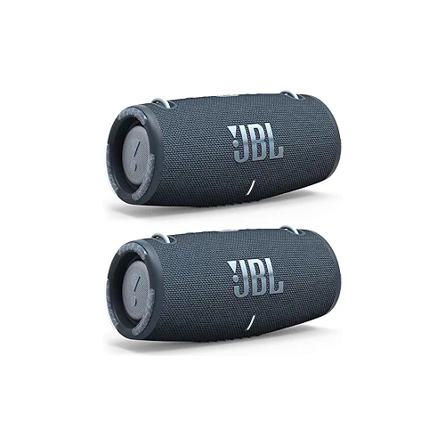 JBL - Xtreme 3 Portable Bluetooth Waterproof Speakers - Pair (Blue) - Black