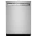 KitchenAid - 24 inch Front Control Built-In Stainless Steel Tub Dishwasher with 3rd Rack, 50+ Total Wash Jets, 44 dBA - Stainless Steel