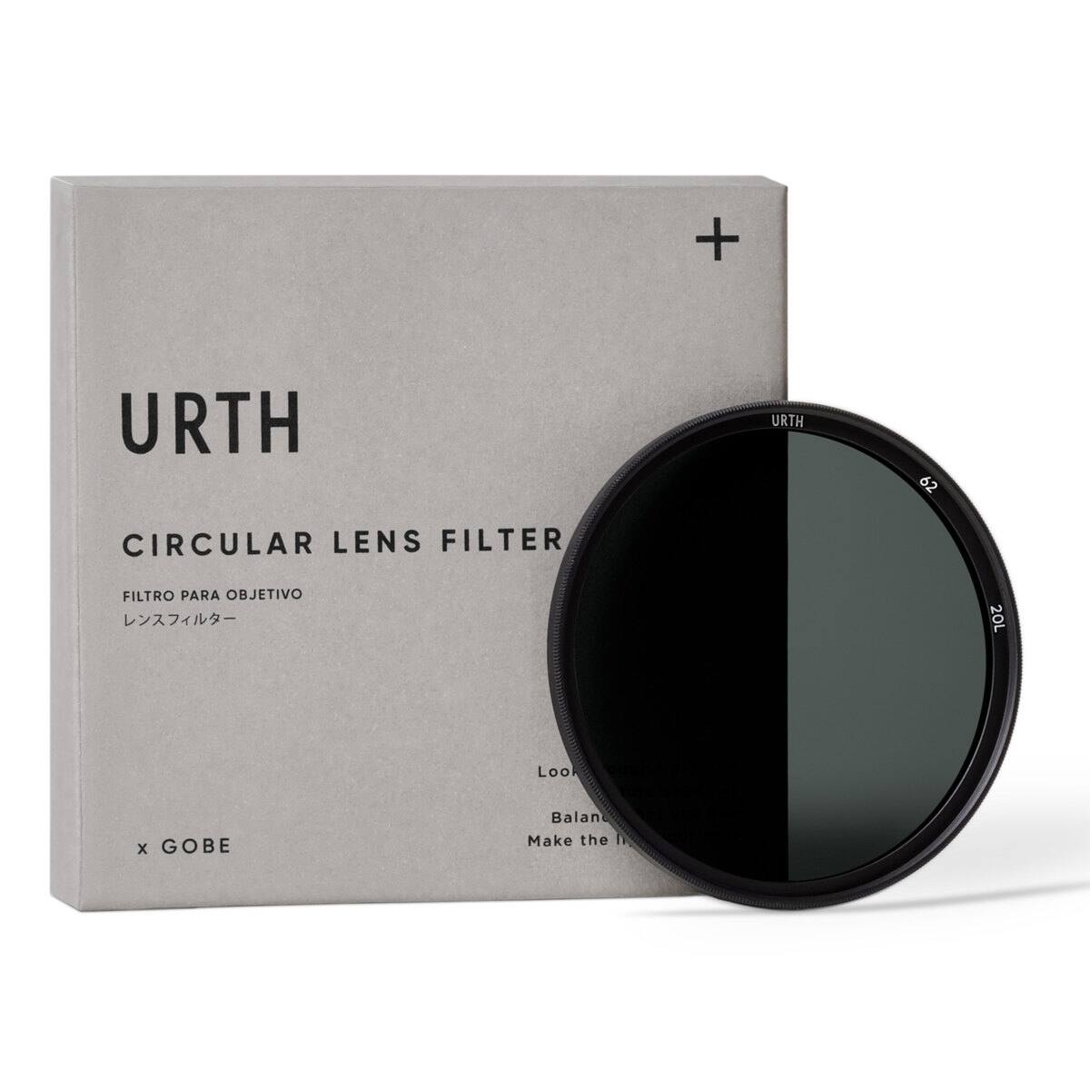 URTH  
CIRCULAR LENS FILTER  
FILTRO PARA OBJETIVO  
レンズフィルター  

x GOBE  

Look  
Balance  
Make the light
