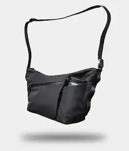 ALPAKA - Flow Satchel 4L Crossbody Bag, Water Resistant Shoulder Bag, Expandable Bottle Pocket, YKK Zippers - Black Axoflux 210D