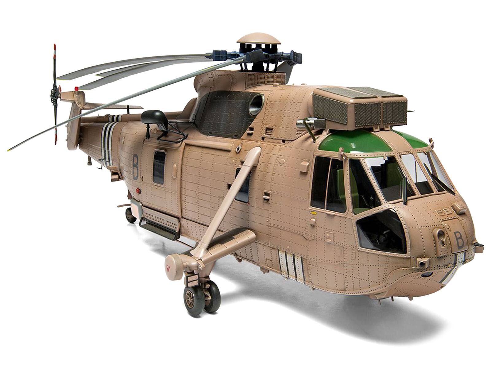 Left. Airfix - Level 4 Model Kit Westland Sea King HC.4 Helicopter with 4 Scheme Options 1/48 Plastic Model Kit by Airfix - Multi.