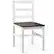 Alt View 19. Costway - 5pcs Dining Set Solid Wood Compact Kitchen Table & 4 Chairs Modern - Walnut, White.