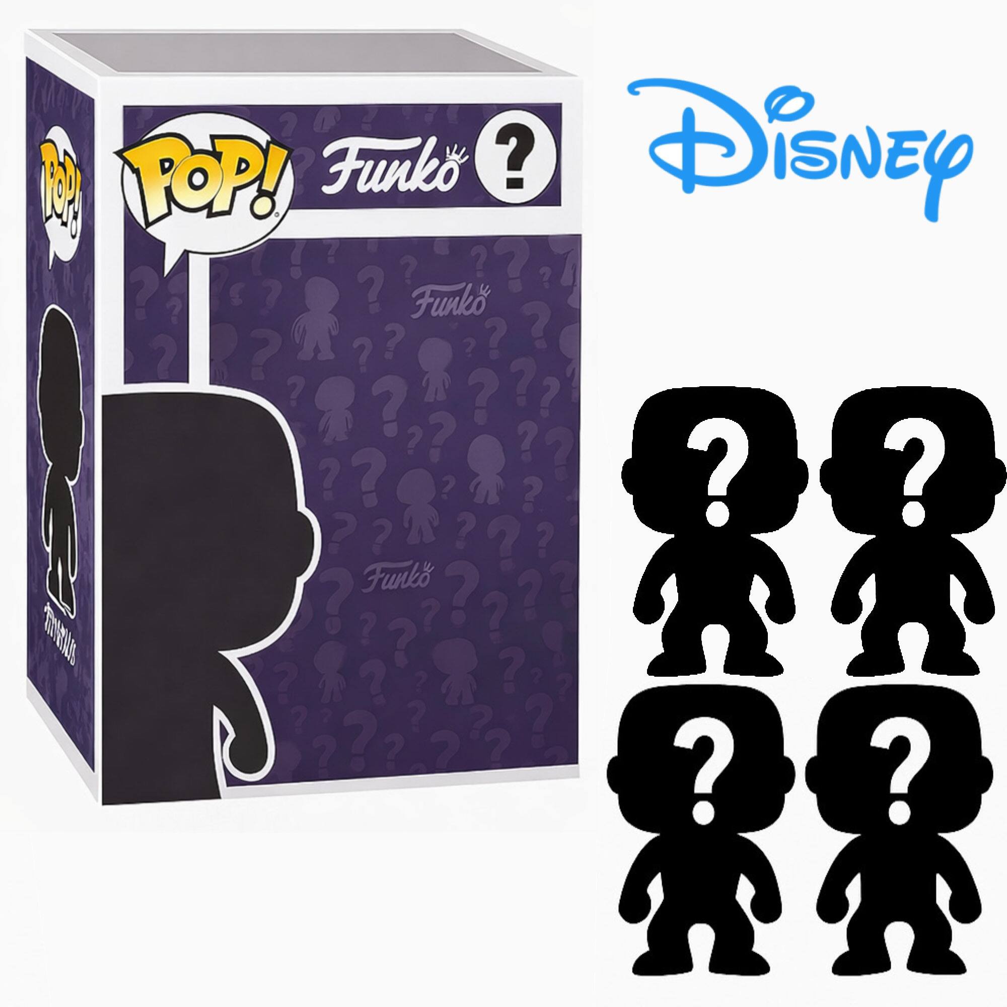 Set of 4 Surprise Mystery Disney Funko Pop! Randomly Selected