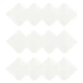 Unique Bargains - 12pcs Microfiber Cleaning Cloth 8x8 inch for Glasses Screens Phones Lenses - White