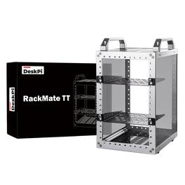 GeeekPi - DeskPi RackMate TT Mini Server Rack for Mini PC, Network, Servers, Audio, and Video Equipment, 7.87 inch Depth