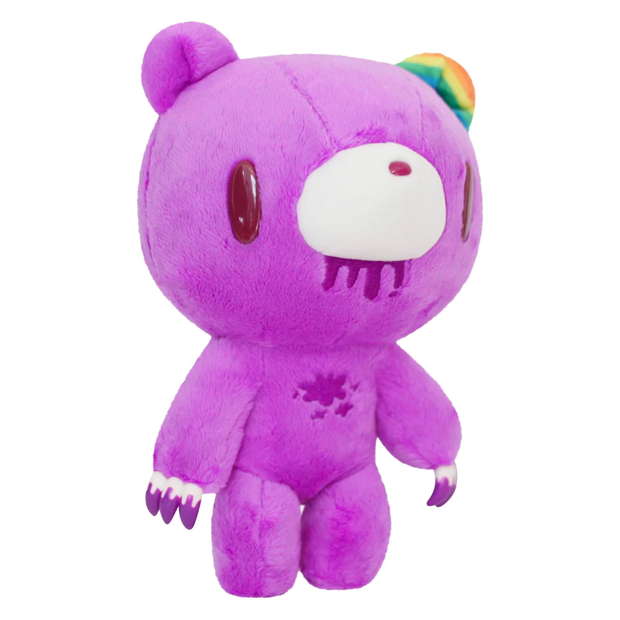 Alt View 2. Great Eastern - Gloomy Bear Purple 8 Inch Collector Plush - Purple.