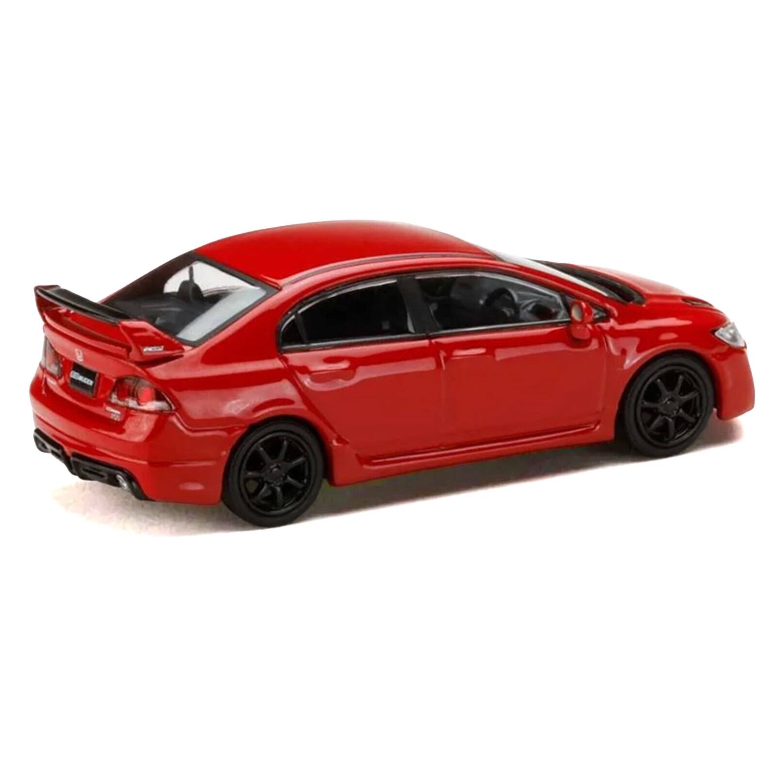 Alt View 3. Hobby Japan - Honda Civic Mugen RR (FD2) RHD (Right Hand Drive) Milano Red "JDM64" Series 1/64 Diecast Model Car by Hobby Japan.