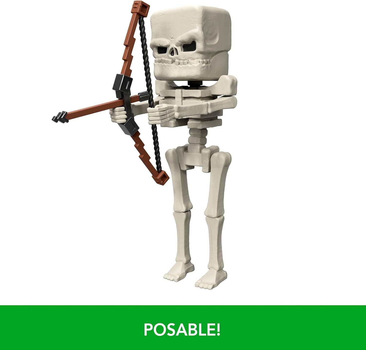 Alt View 3. Mattel - Mattel - Minecraft Movie 4'' Skeleton Figure with Accessories   - COLLECTIBLES - Multicolor.