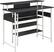 Alt View Standard 3. Altra - Computer Desk with Bookcase - Black/Silver.