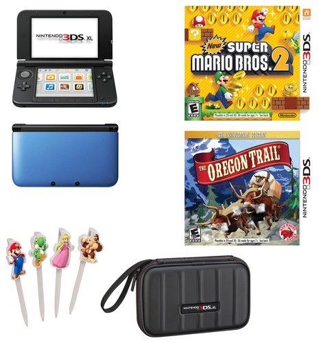 Best Buy: Nintendo 3DS XL (Blue/Black) with New Super Mario Bros 