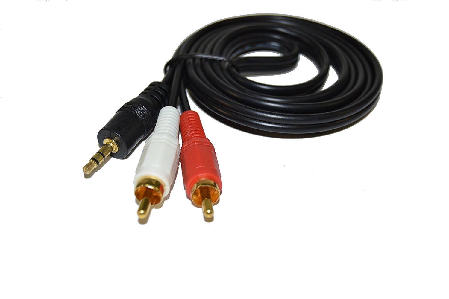 Alt View 4. HQRP - Stereo RCA to 3.5mm Audio Cable for Vizio S3820w-C0 S5430W-C2 SB2920-C6 SB3851-C0 SB4021E-B0 SB4051-C0 Sound Bar.