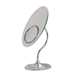Zadro - Tri-Optics Makeup Mirror with 8X/3X/1X Magnifications - Chrome