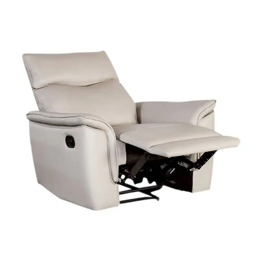 Max Lenne Manhattan Lane Lenne Manual Recliner Chair, Leather Match, Padded Arms ...