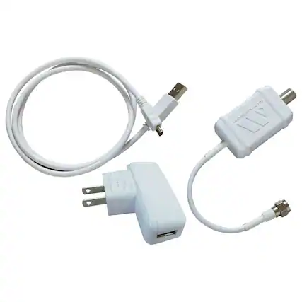Front. Winegard - Boost Indoor Digital TV Antenna Amplifier - White.