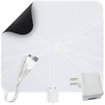 Winegard - FlatWave Amped Indoor Plate HDTV Antenna - Black/White