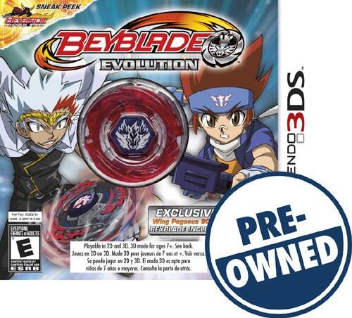 Front Standard. BEYBLADE: Evolution Collector's Edition with Wing Pegasus - PRE-OWNED - Nintendo 3DS.