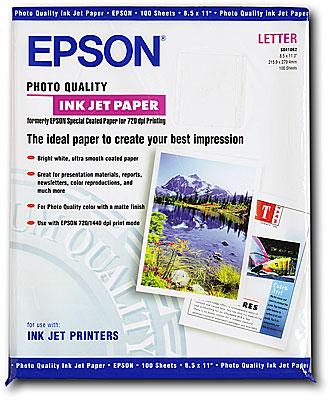 Epson Matte Presentation Paper, 8.5 x 11, 100 Sheets/Pack (S041062)