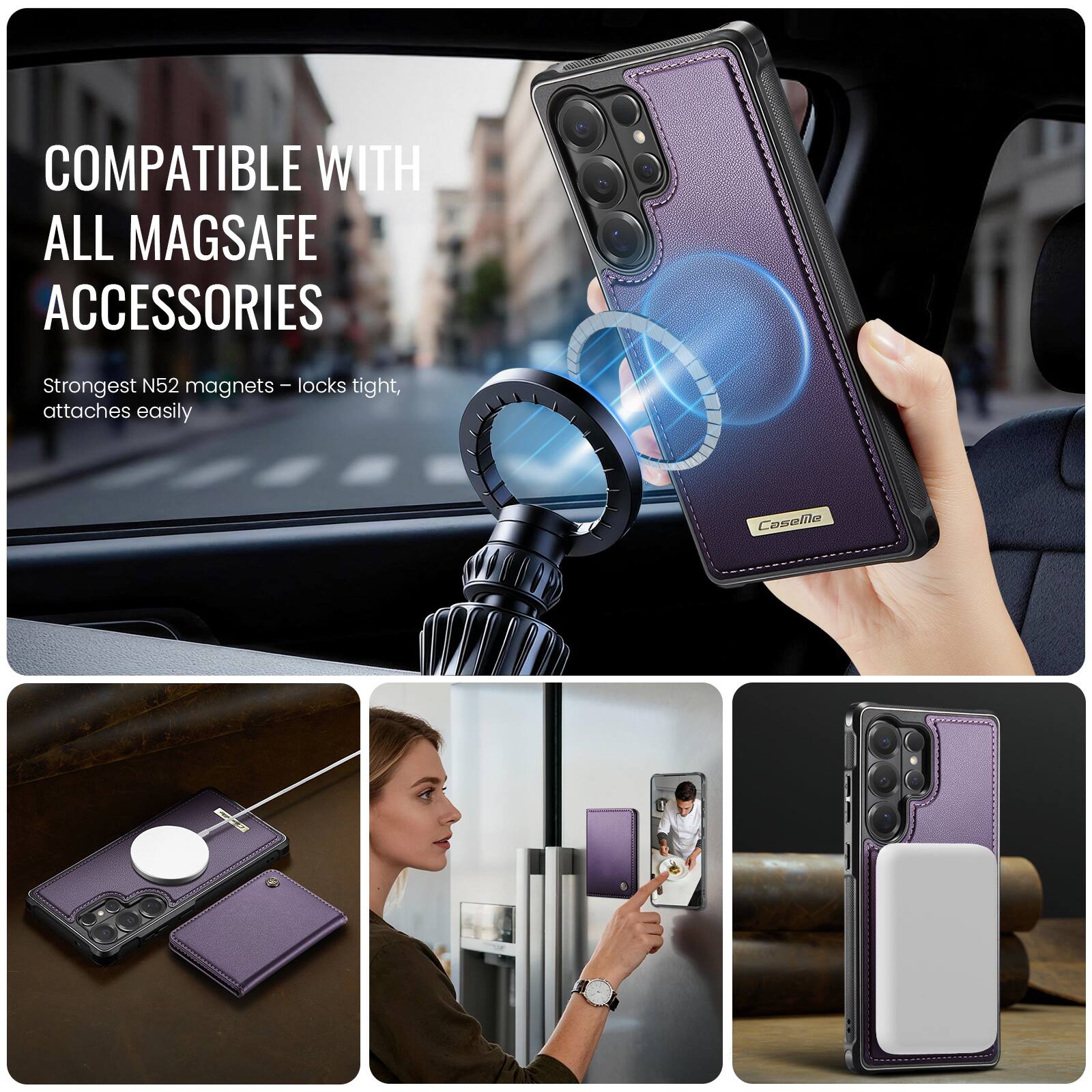 COMPATIBLE WITH ALL MAGSAFE ACCESSORIES

Strongest N52 magnets - locks tight, attaches easily