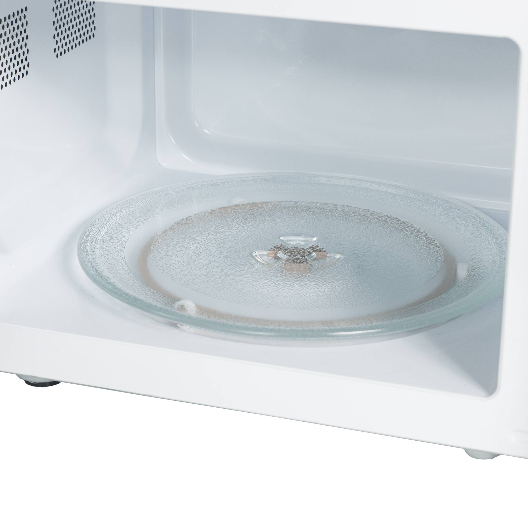 Alt View 7. Haden - Haden 700 Watt 0.7 Cubic Foot Microwave Oven with Digital Controls, Ivory/Chrome - Ivory, Chrome.