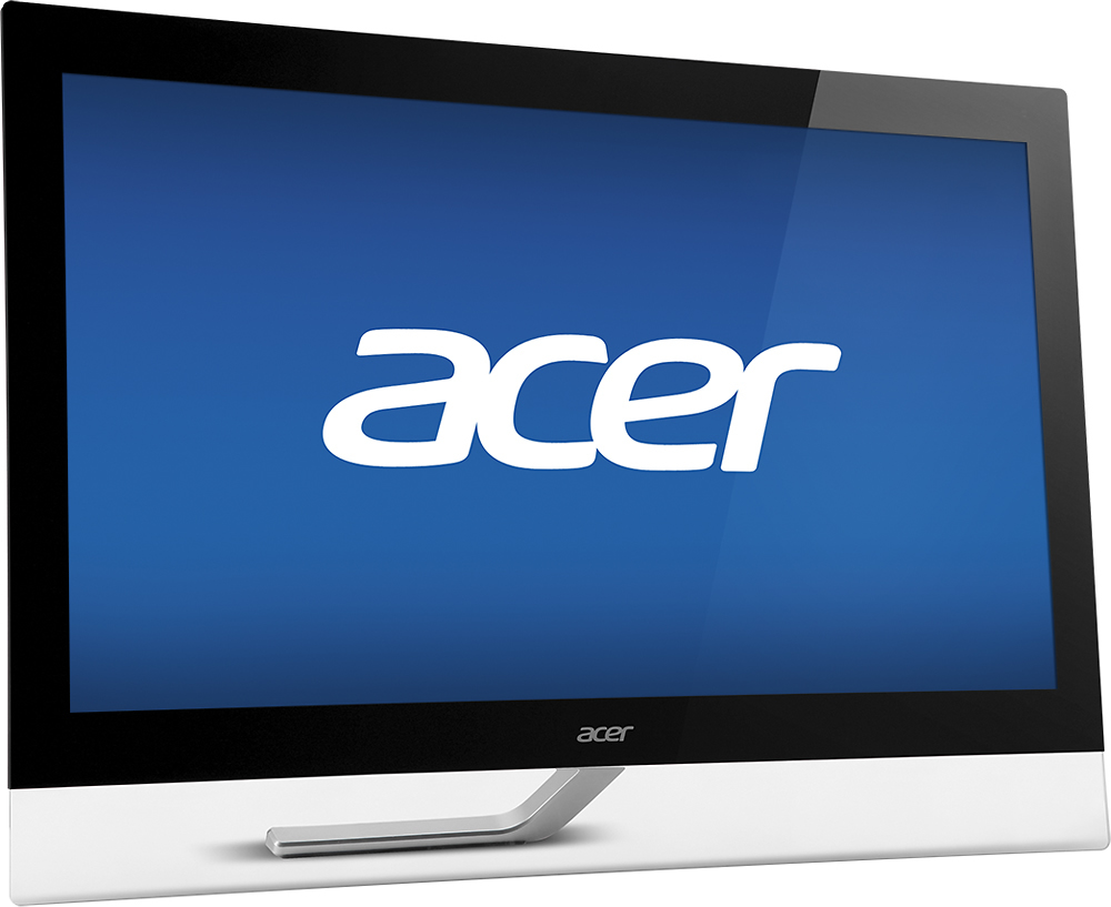 Angle View: Acer - T272HLbmjjz 27" LED FHD Touch-Screen Monitor - Black