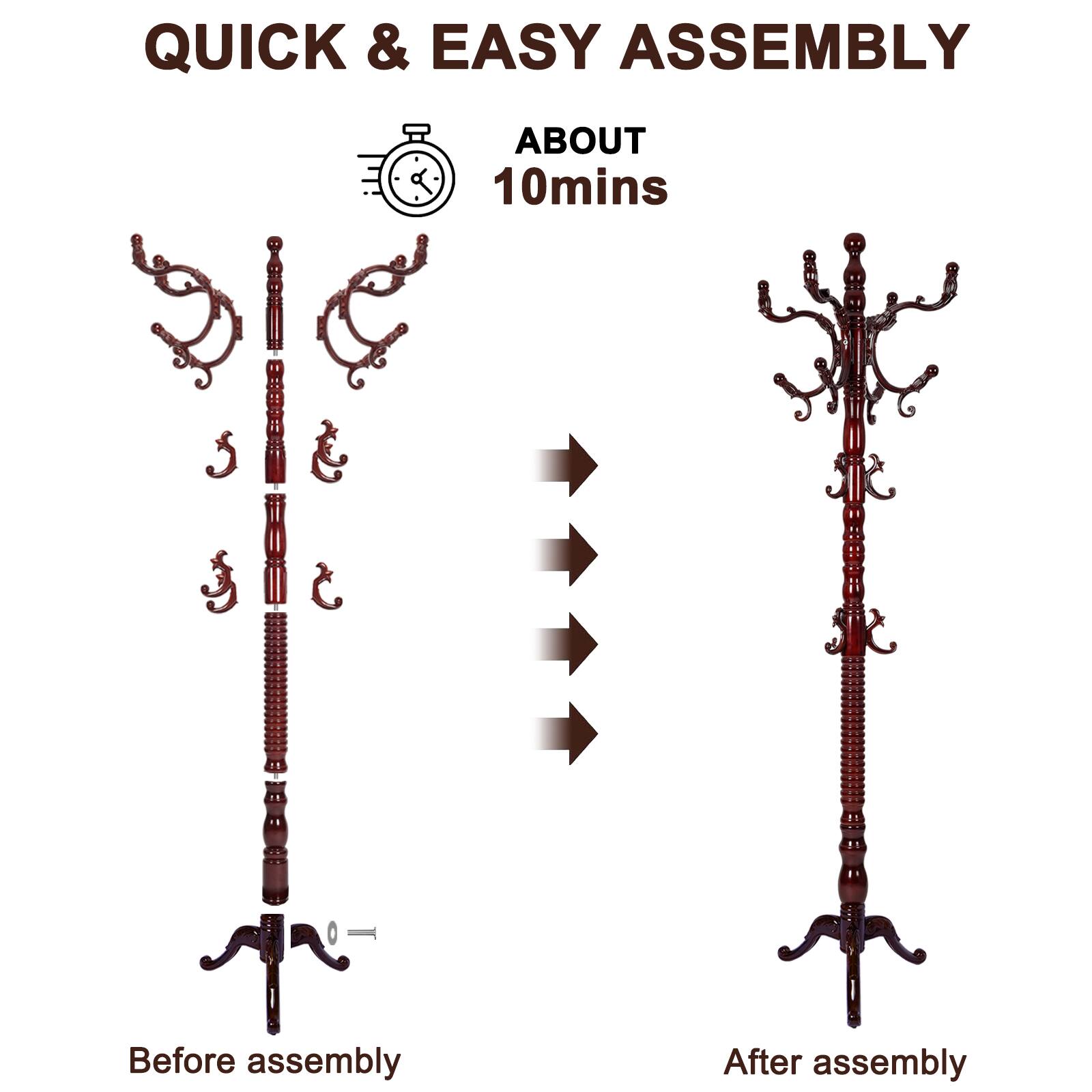 QUICK & EASY ASSEMBLY  
ABOUT 10mins  

Before assembly  
After assembly