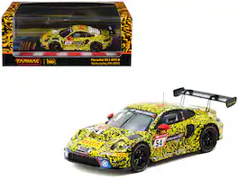 Tarmac Works - Porsche 911 GT3 R #54 Engelhart-Guven-Heinrich-Vanthoor "24H Nurburgring" 2023 "Hobby64" Series 1/64 - Multicolor