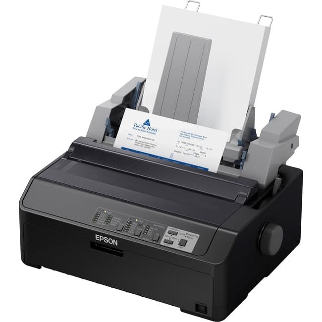 Epson - LQ-590II 24-pin Dot Matrix Printer - Monochrome - Energy Star - 584 cps Mono - 8.50" Width x 11" Length - USB - Unknown