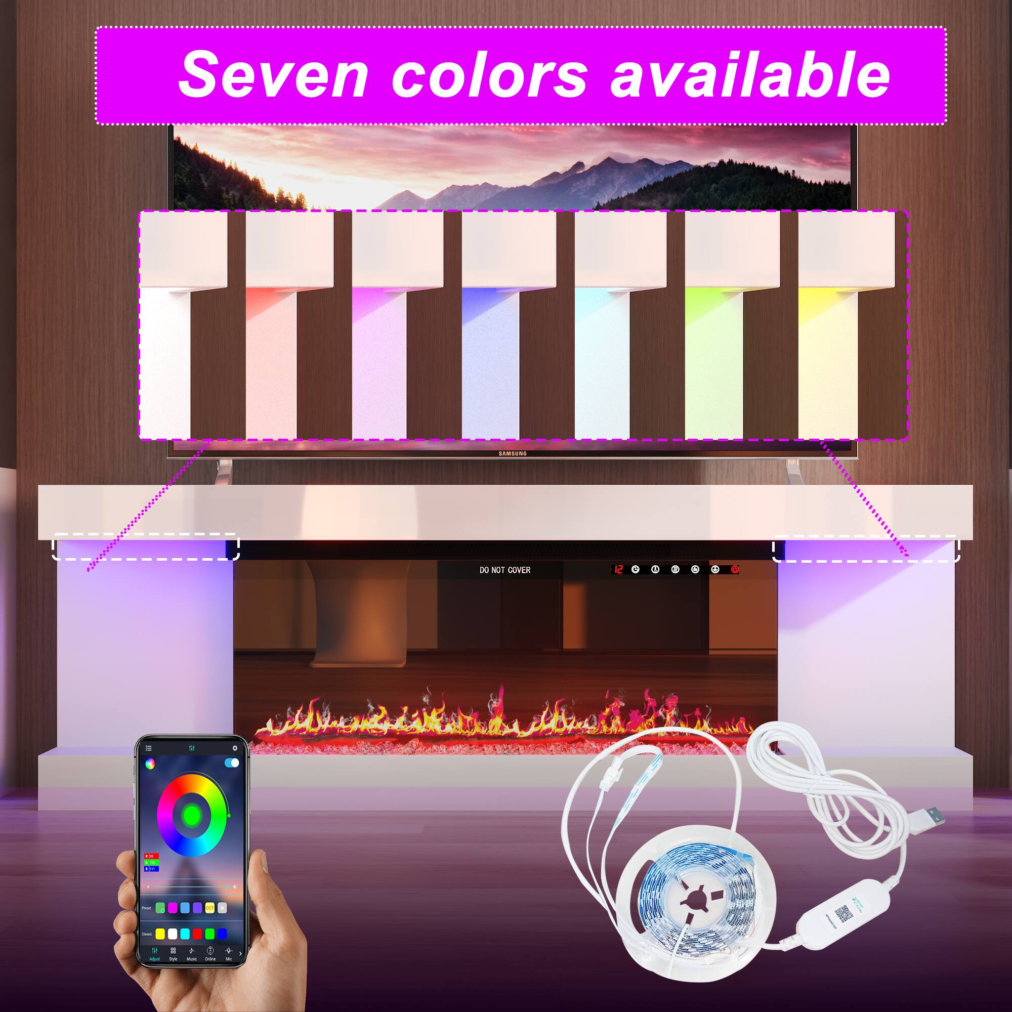 Seven colors available