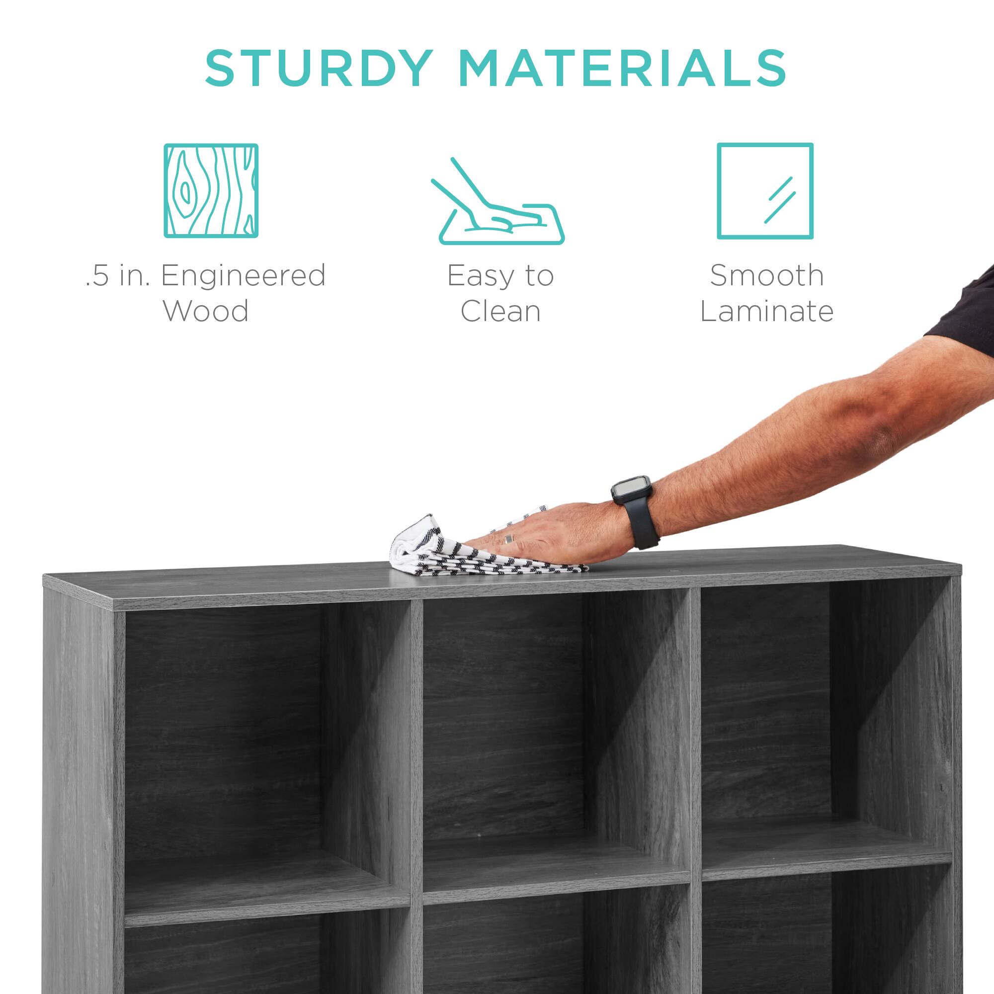STURDY MATERIALS

- .5 in. Engineered Wood
- Easy to Clean
- Smooth Laminate