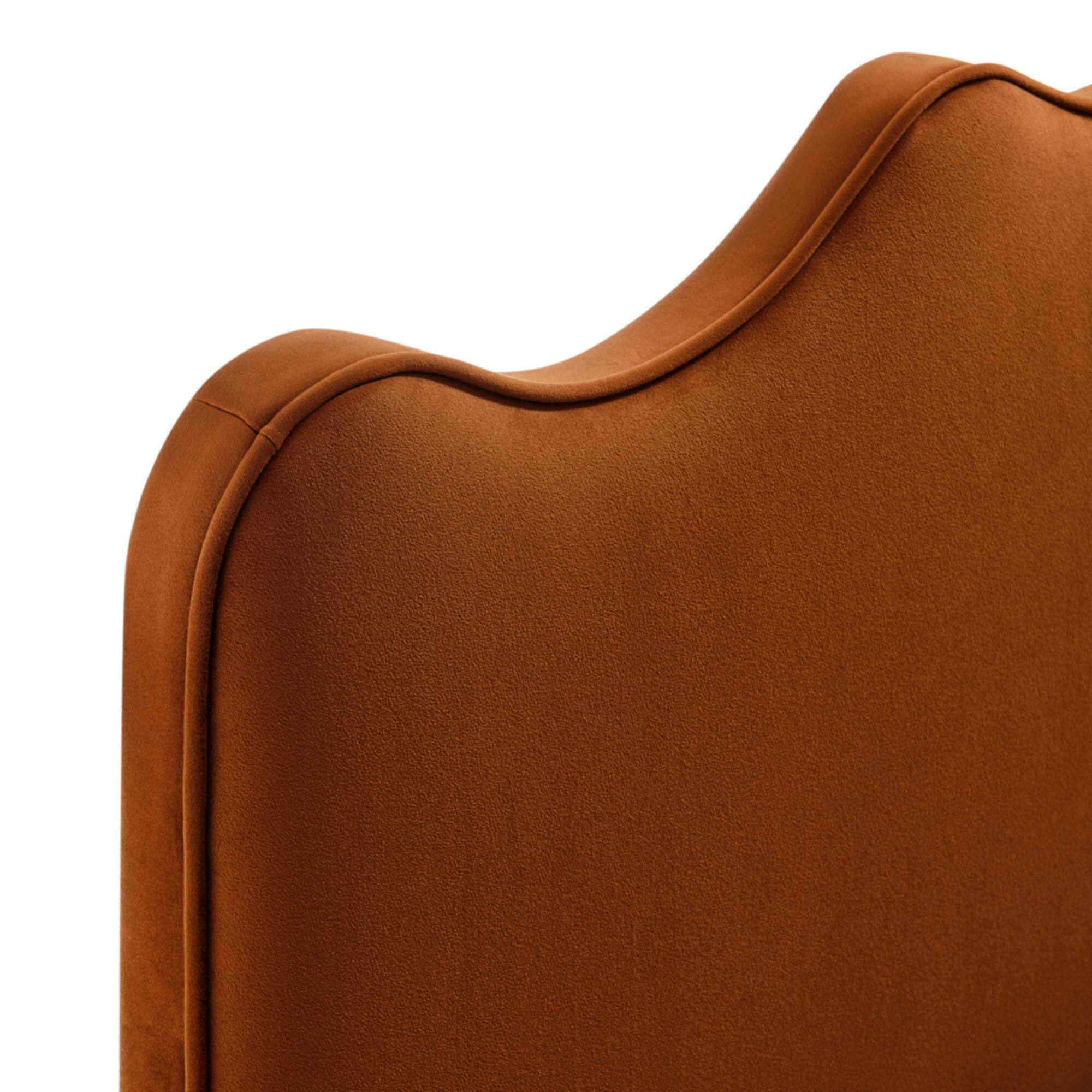 Alt View 4. Modway - Athena Upholstered Headboard by Modway - Rust.