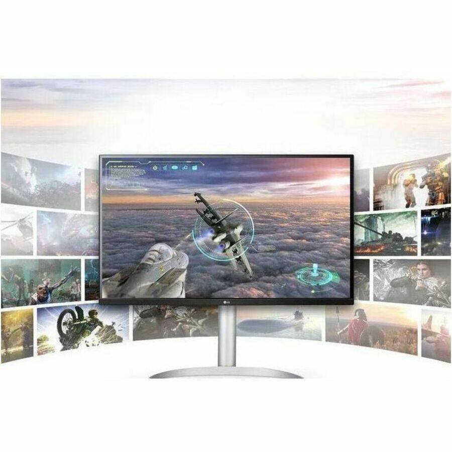 Alt View 7. LG - LG 32BP55U-B 32" Class 4K UHD LCD Monitor - 16:9 - Black, Textured Black - TAA Compliant - 31.5" Viewable - Vertical - Black.