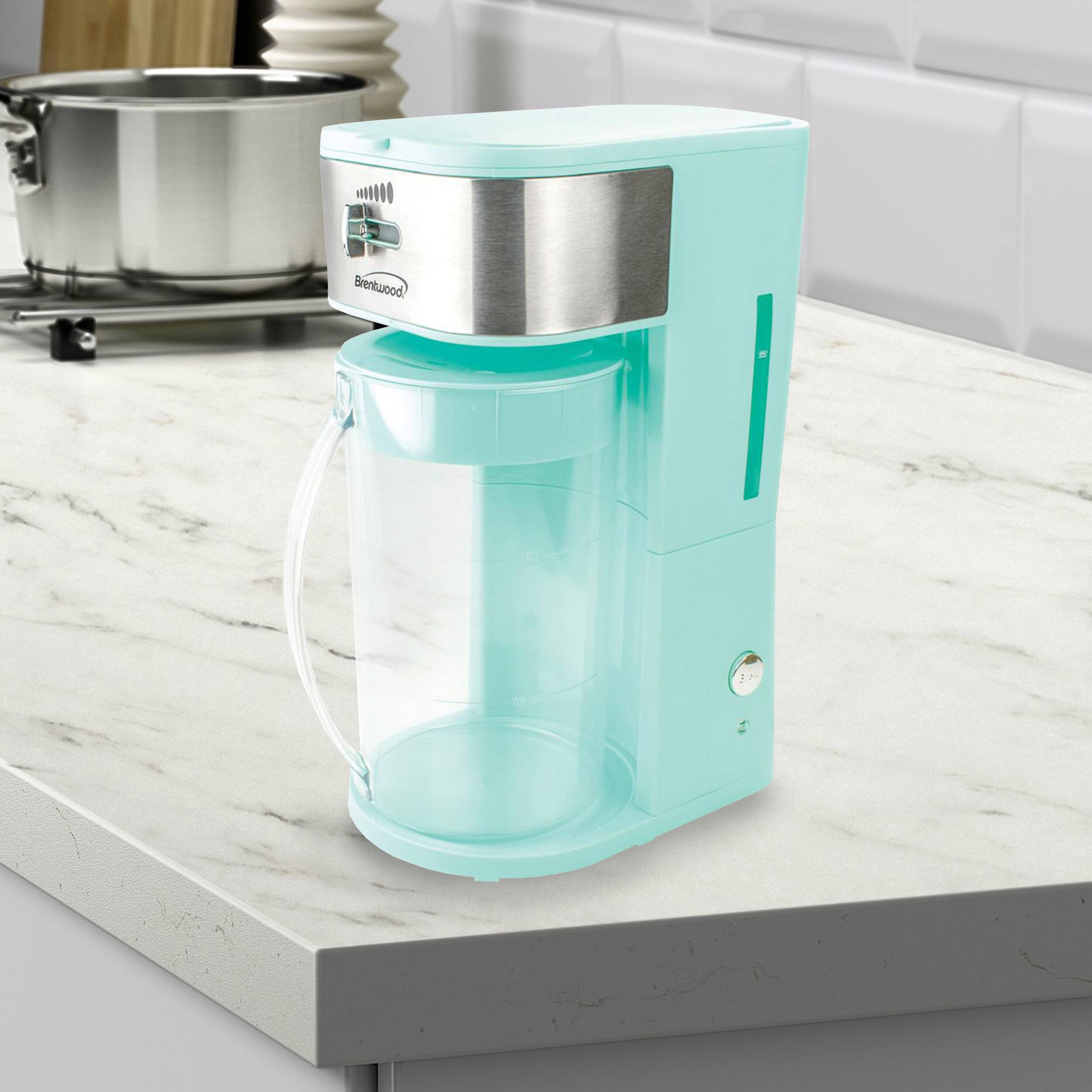 Alt View 1. Brentwood - Brentwood Iced Tea and Coffee Maker in Blue with 64 Ounce Pitcher - Blue.