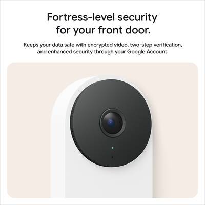 Google Nest Doorbell (wired, 3rd gen) Latest Model 2K Video and Google Nest Doorbell (wired, 3rd gen) Latest Model 2K Video and