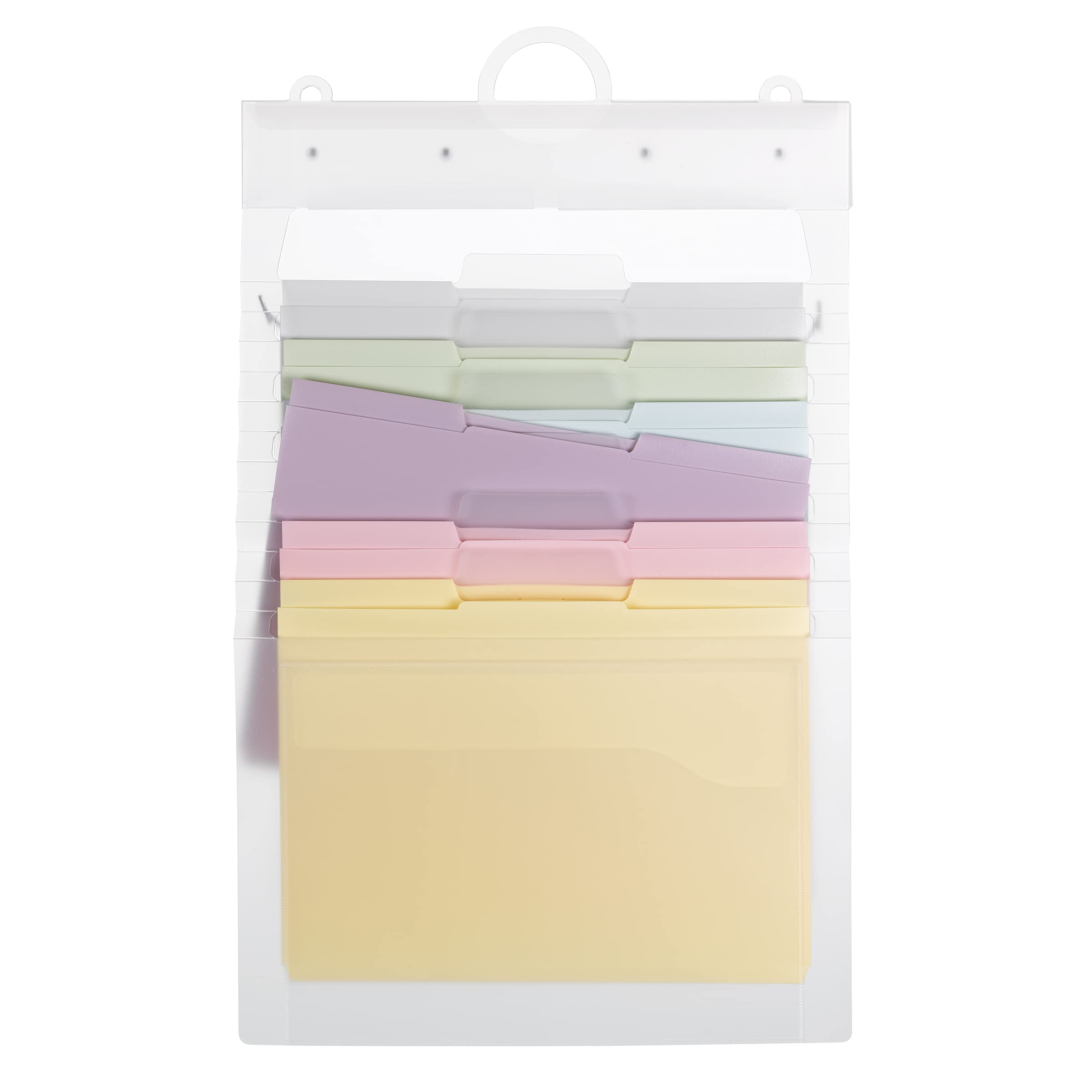 Alt View 3. Dapper Styles - Cascading Wall Organizer Gen 2 6 Pockets Letter - Bright-Letter Size (Pack of 1)-Organizer.
