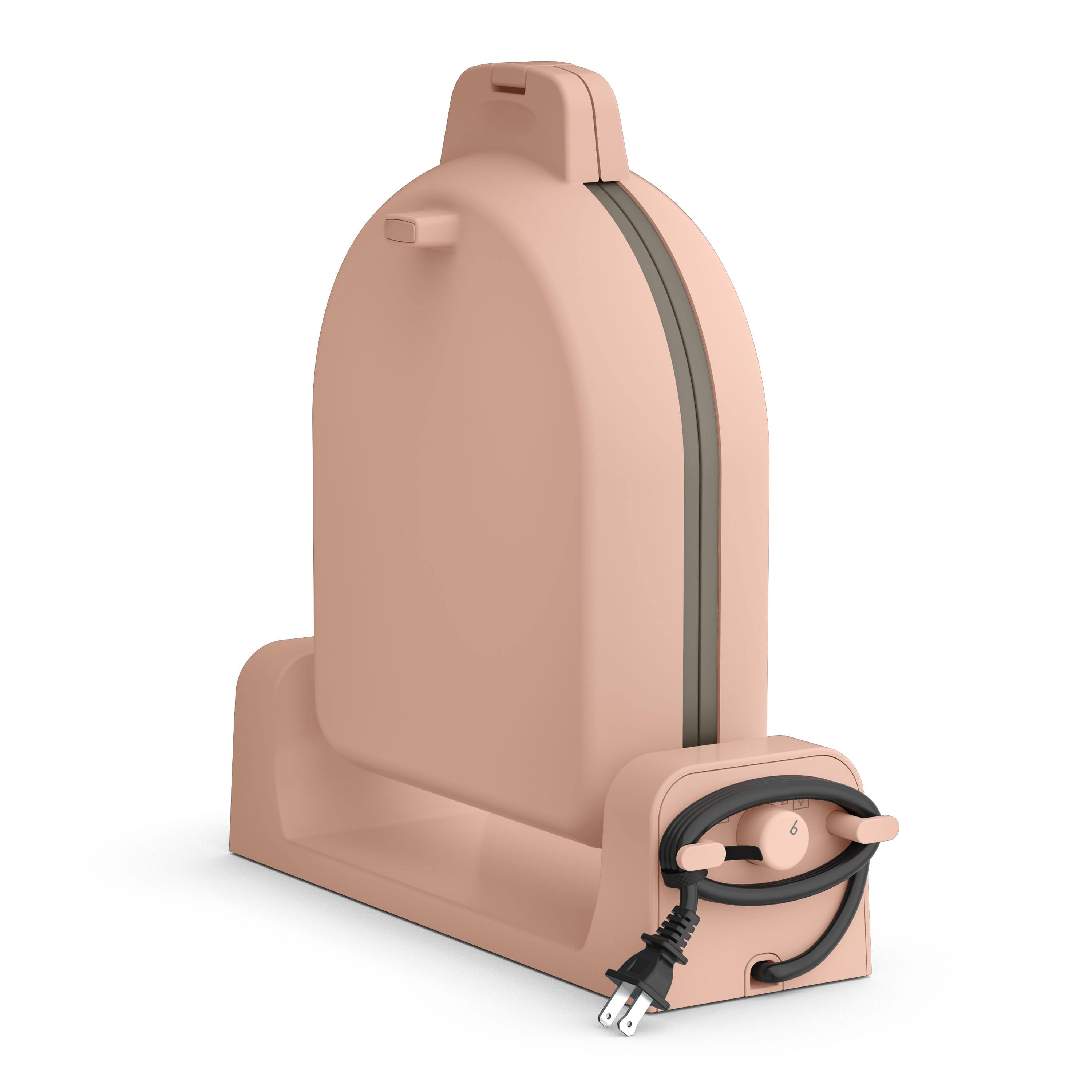 Left. Bella - Fits-anywhere Kitchenware: Flip & Store Belgian Waffle Maker - Blossom.