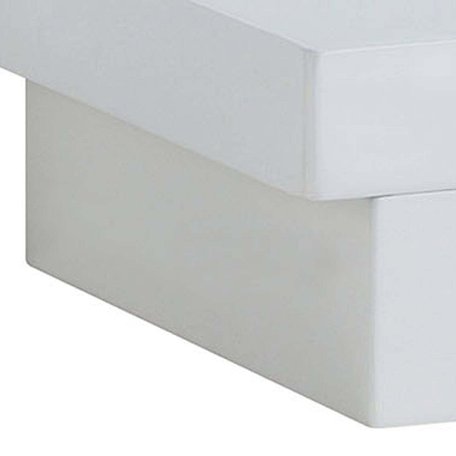 Alt View 3. Manhattan Lane - Finely Designed Contemporary Solid Wood Night Stand - White.