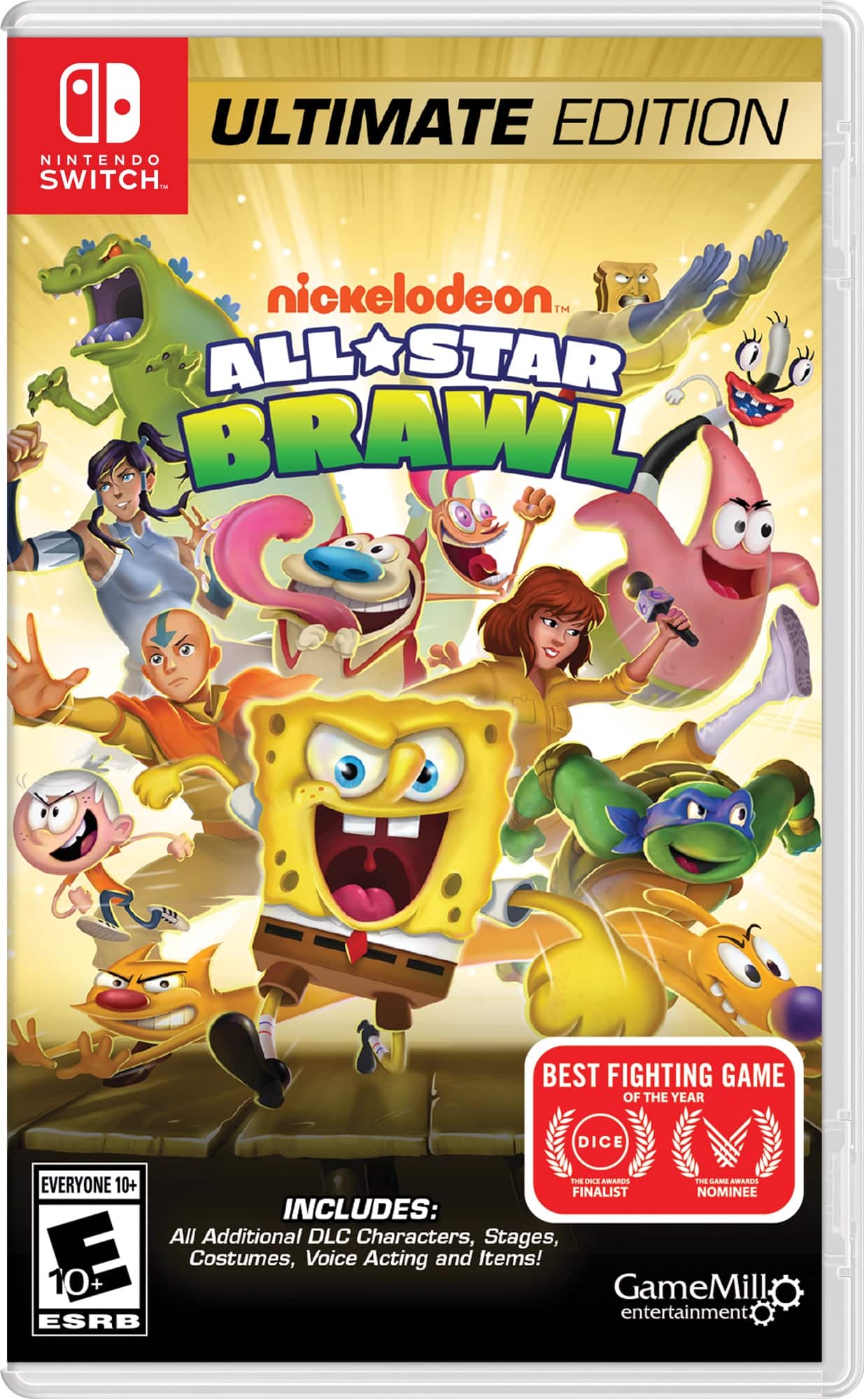 Front. GameMill Entertainment - Nickelodeon All-Star Brawl.