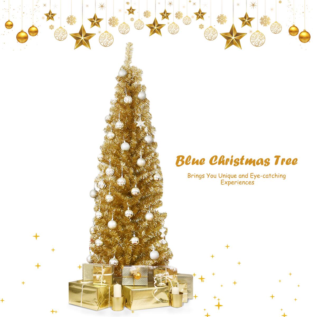 Blue Christmas Tree  
Brings You Unique and Eye-catching Experiences