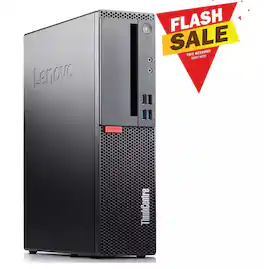 Lenovo - Refurbished Excellent - 6th Gen Thinkcentre M900 SFF Desktop PC , Intel Core i5-6th , 8GB DDR4 RAM , 256GB SSD , KB & Mouse , Wi-Fi , Win11 - Black