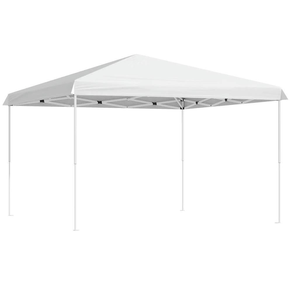 Spaco - 13' x 13' Pop Up Canopy Tent, Instant Sun Shelter,Height Adjustable - White