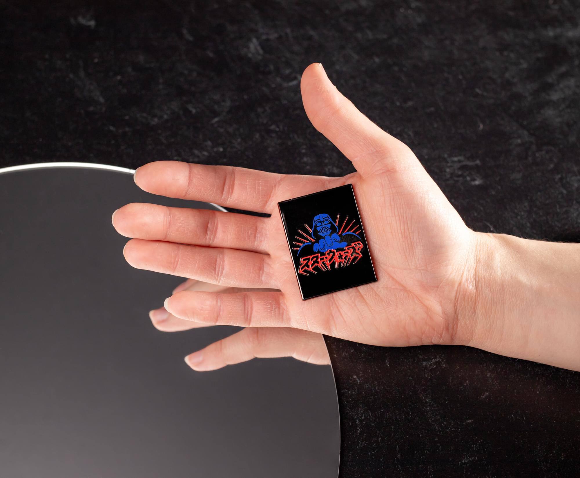 Alt View 4. SalesOne LLC - Star Wars Darth Vader Commanding Japanese Enamel Pin | SWC 2025 Exclusive - Black.